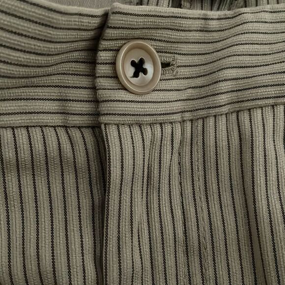 Club Monaco Women’s Beige & Black Striped Wide Leg Pants - Picture 5 of 7